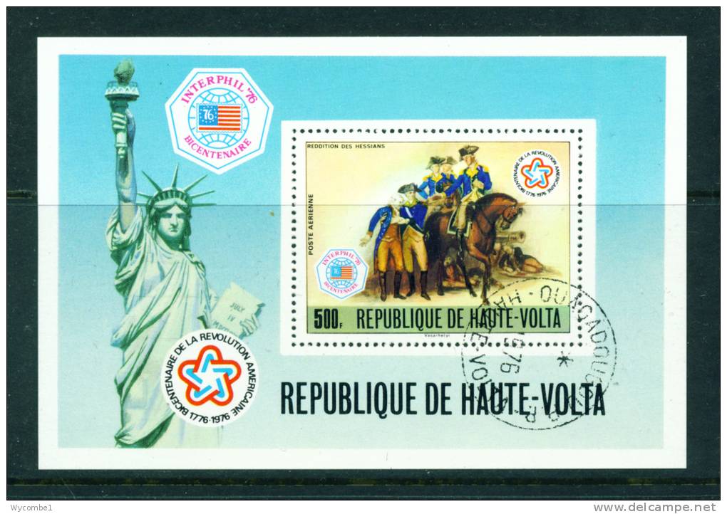 UPPER VOLTA - 1976 Stamp Exhibition Miniature Sheet Used As Scan - Upper Volta (1958-1984)