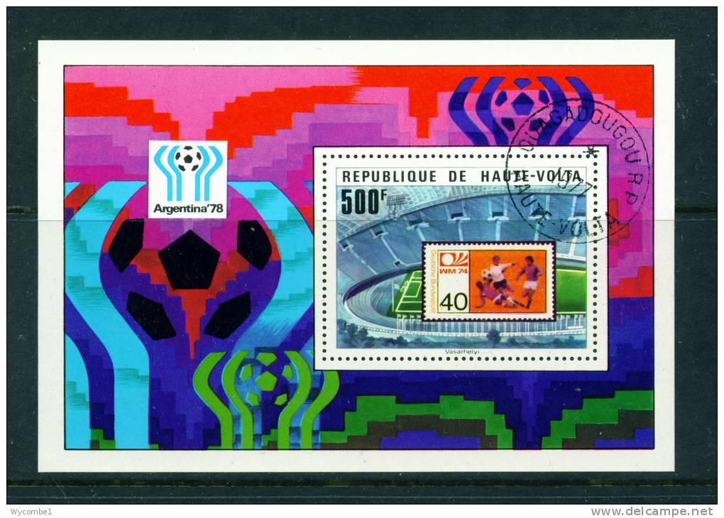 UPPER VOLTA - 1978 Football World Cup Miniature Sheet Used As Scan - Upper Volta (1958-1984)