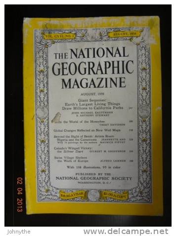 National Geographic Magazine  August 1959 - Wissenschaften