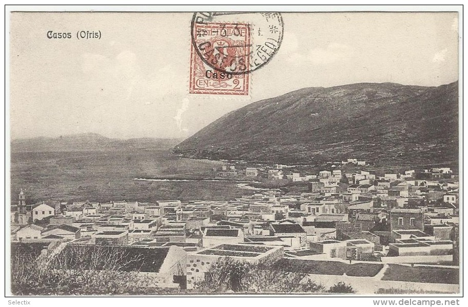 Greece 1915 Italian Occupation Of Caso - Kasos Island - Dodecaneso