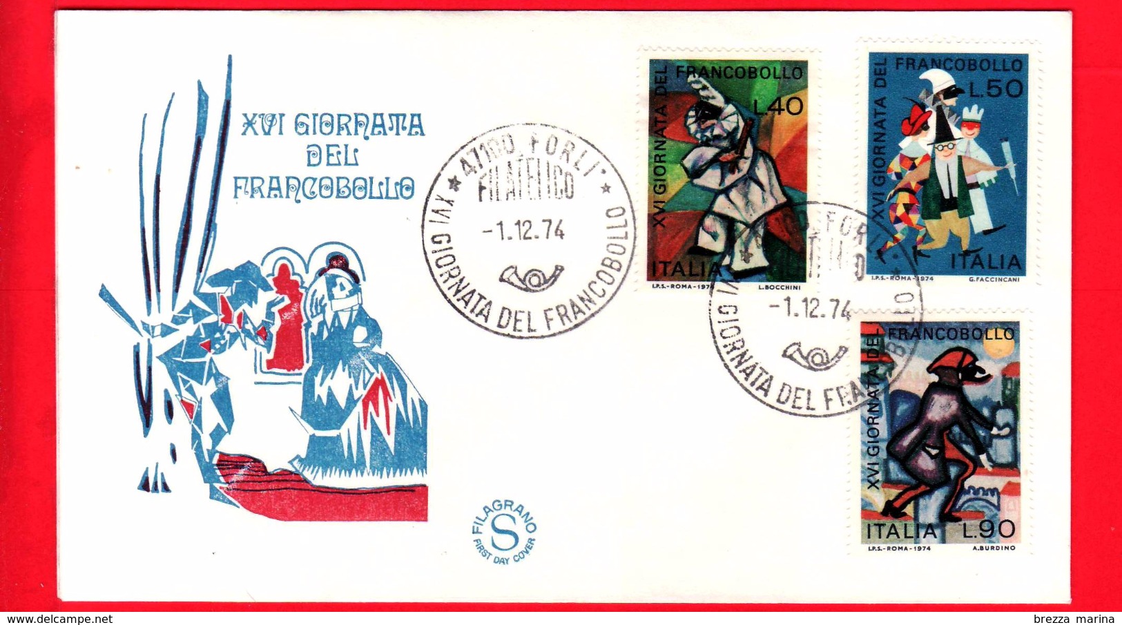 Nuovo - ITALIA - 1974 - FDC - Filagrano - XVI Giornata Del Francobollo - FDC