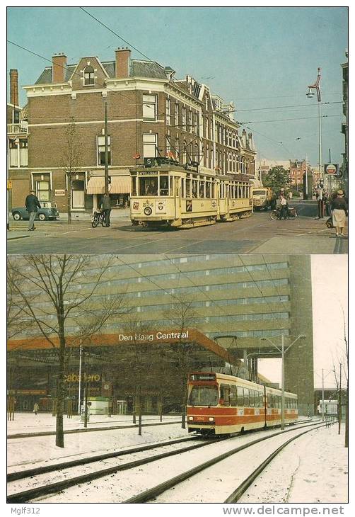 LA HAYE (PAYS-BAS) : Tramways Anciens - Lot De 2 CPM Voir Détails Sur Le 2eme Scan - Tram