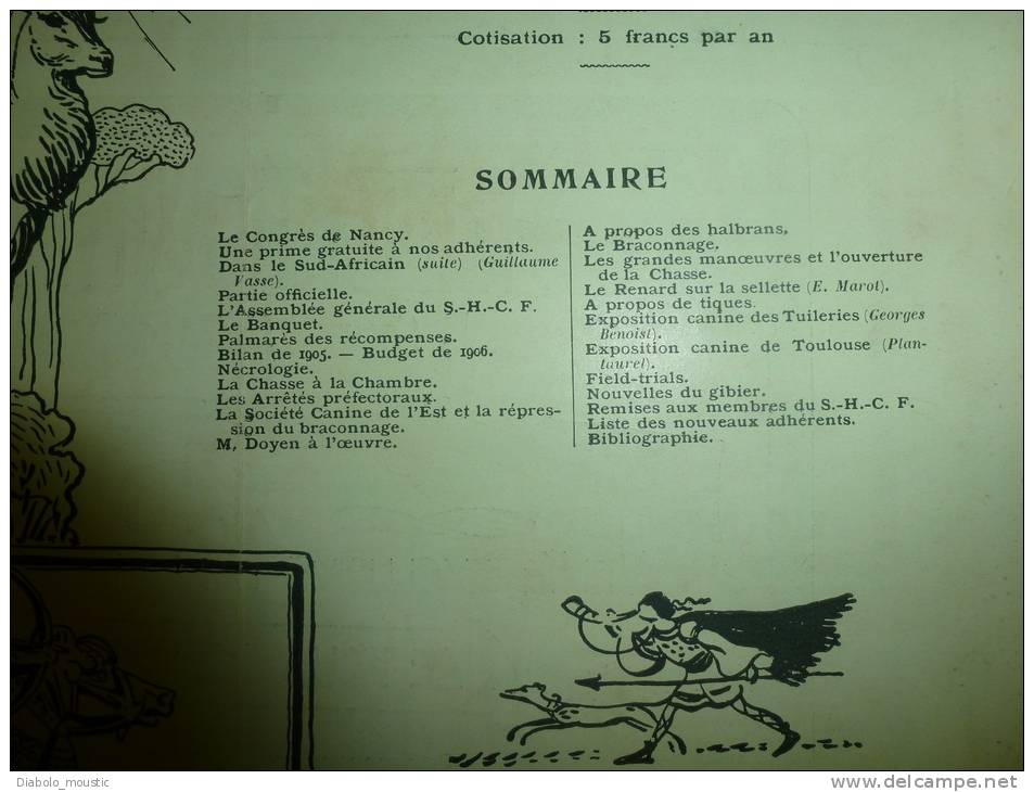 N° 7 De Juillet 1906   Le SAINT-HUBERT-CLUB  Illustré Reconnu D'utilité Publique (décret Du 10 Avril 1904; CHASSE - Aventura