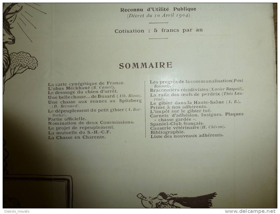 N° 10 De Octobre 1906   Le SAINT-HUBERT-CLUB  Illustré Reconnu D'utilité Publique (décret Du 10 Avril 1904; CHASSE - Caza/Pezca
