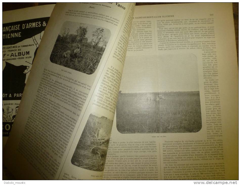 N° 11 De Novembre 1906   Le SAINT-HUBERT-CLUB  Illustré Reconnu D'utilité Publique (décret Du 10 Avril 1904; CHASSE - Fischen + Jagen