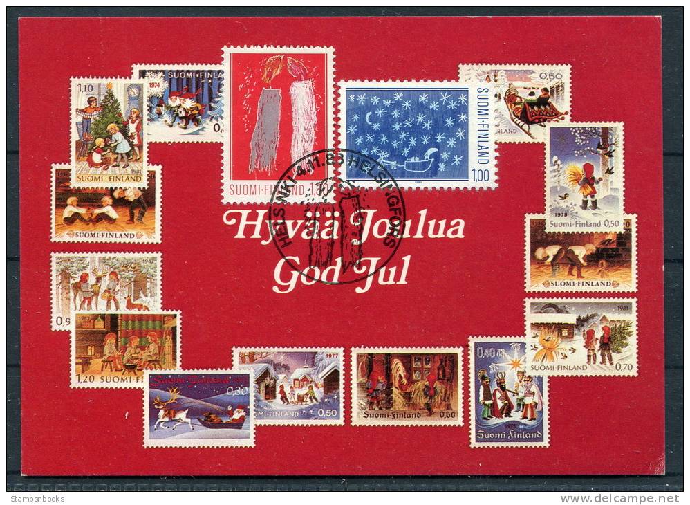 1983 Finland Christmas Helsinki Maxicard - Cartoline Maximum