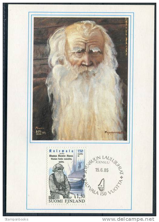 1985 Finland Alpo Sailo Painting Kalevala Official Maxicard - Maximum Cards & Covers