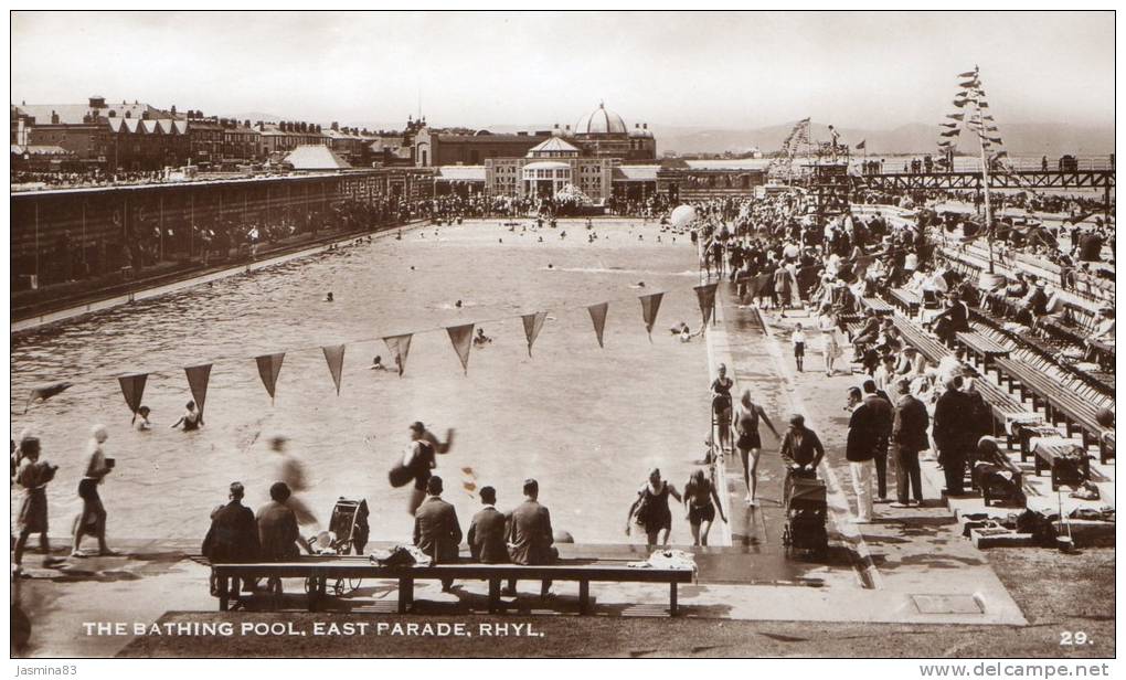 Rhyl The Bathing Pool.East Parade - Denbighshire