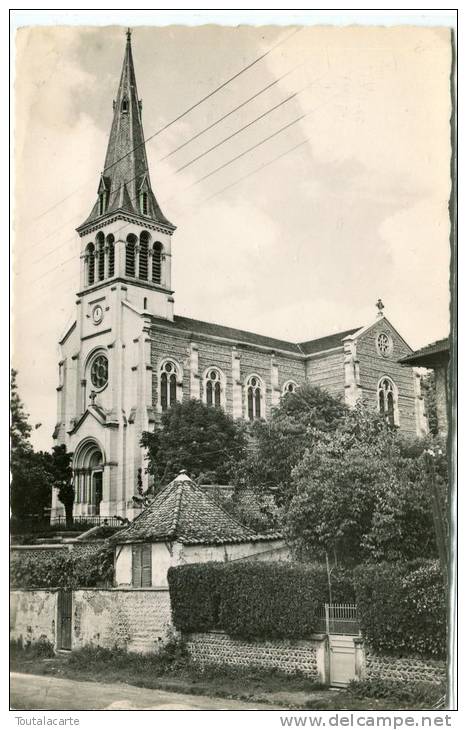 CPSM 38 LA COTE SAINT ANDRÉ EGLISE DU CHUZEAU 1954 - La Côte-Saint-André