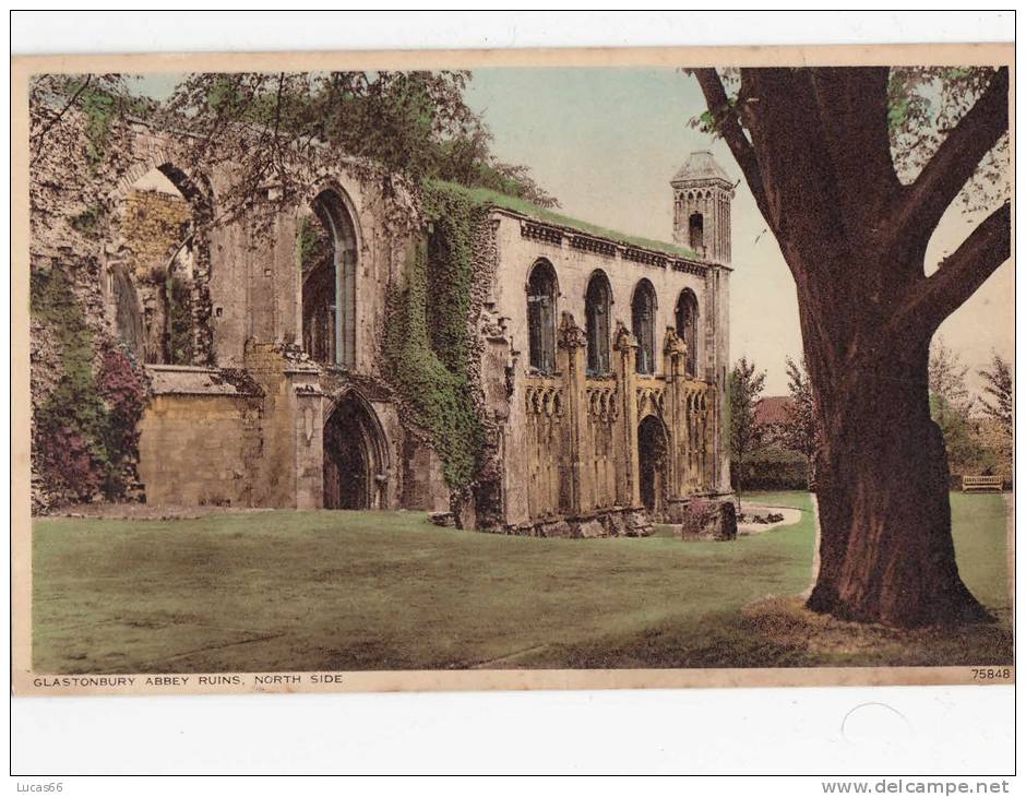 C1920 GLASTONBURY ABBEY RUINS NORTH SIDE - Other & Unclassified