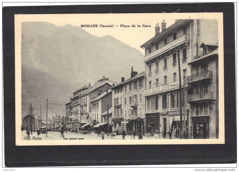 Savoie - MODANE - Place De La Gare - Banque Désiré Jorio - Animée - Non écrite - Modane