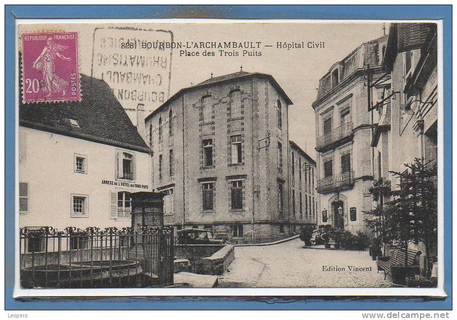 03 - BOURBON L'ARCHAMBAULT --  Hôpital Civil...... - Bourbon L'Archambault