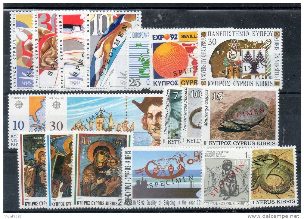 CHYPRE : TP N° 783/802 ** - Unused Stamps