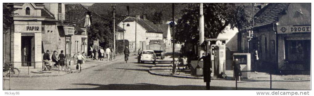 Tchéquie--DOBRICHOVICE--L Ot De 2 Cartes En Excellent  état--Vue Générale + Vue De Rue Très Animée--Foto Neubert - Tchéquie