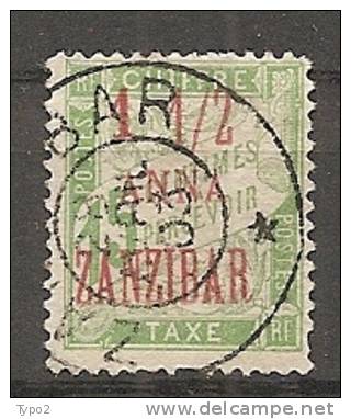 ZANZIBAR - Yv  Taxe N° 3  (o)    1 1/2  S 15c   Cote 14 Euros  D 2 Scans - Autres & Non Classés