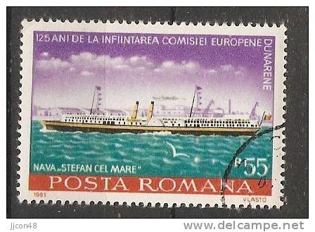 Romania 1981  Danube Ships: Stefan Cel Mare (o) - Gebraucht