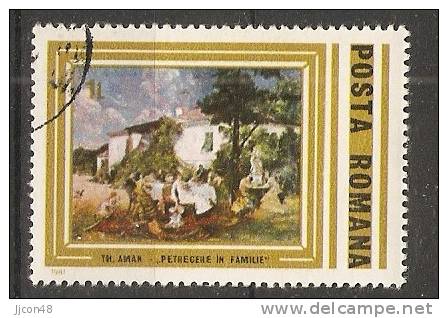 Romania 1981  Paintings: Family Picnic  (o)  Theodor Aman - Gebraucht