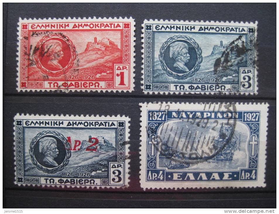 Timbres Grèce : 1927 - 1932   & - Usati