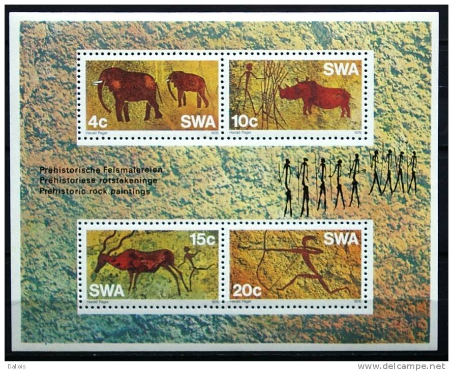 Namibie - SWA - 1976 - Peintures  Rupestres - Prehistoric Rock Paintings - Neufs - Archaeology