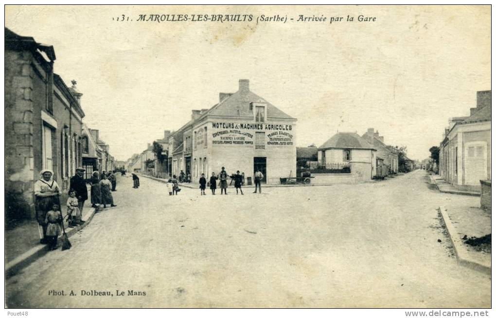 72 - MAROLLES LES BRAULTS - Arrivée Par La Gare - Marolles-les-Braults