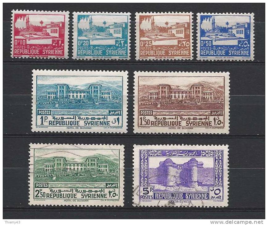 Syria 1940 - Landscapes, Monuments, Incomplete Set   Y&amp;T 250-57  Mi. 439-46  MNH And Used, Neuf Et Oblitéré - Autres & Non Classés