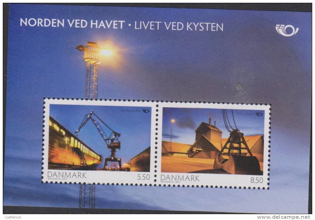 G)2010 DENMARK, BORDER BY THE SEA - LIFE ON THE COAST, ENERGY SOUVENIR SHEET MNH - Nuevos