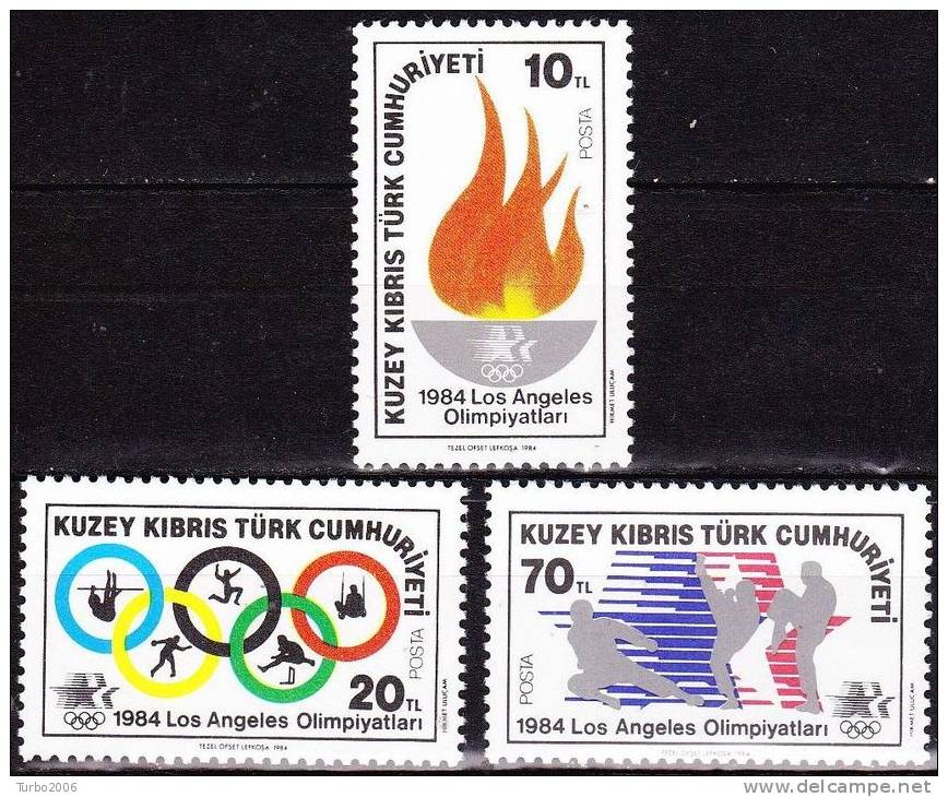 Cyprus / Turkey : 1984 Olympic Summergames Los Angelos MNH Set Michel 144 / 146 - Zomer 1984: Los Angeles