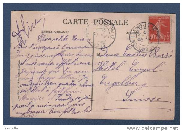 95 VAL D´OISE - CP SAINT GRATIEN - COIN DU LAC AU PONT DE LA MUSE - L'ABEILLE ASNIERES N°9 - CIRCULEE EN 1910 - Saint Gratien