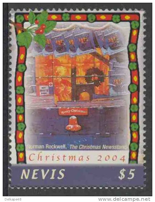 Nevis 2004 Mi 2011 ** "The Christmas Newsstand&rdquo; &ndash; By Norman Rockwell (1894-1978) Painter + Illustrator /  Ze - Andere & Zonder Classificatie