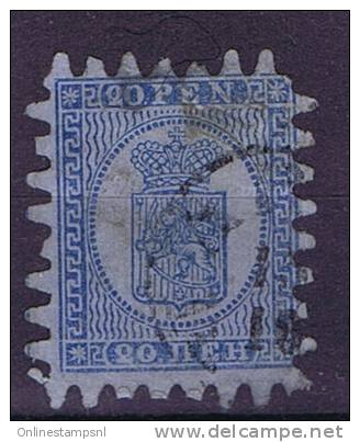 Finland: 1866 Mi 8 C, Used - Usados