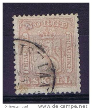 Norway: 1856 Mi Nr 9  Used - Gebraucht