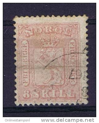 Norway: 1856 Mi Nr 9  Used - Gebruikt