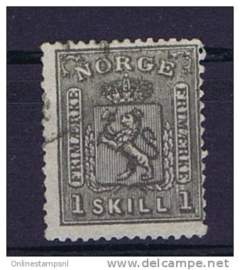 Norway: 1867 Mi Nr 11  Used - Gebruikt