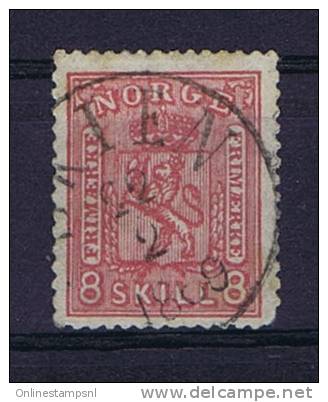 Norway: 1867 Mi Nr 15B  Used - Gebruikt