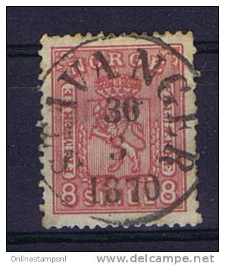 Norway: 1867 Mi Nr 15B  Used - Oblitérés