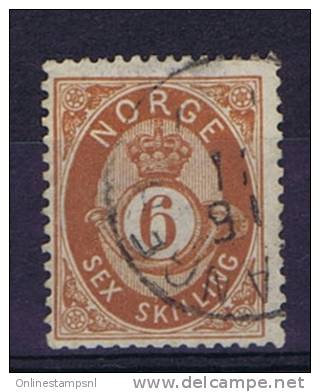 Norway: 1872 Mi Nr 20  Used - Oblitérés