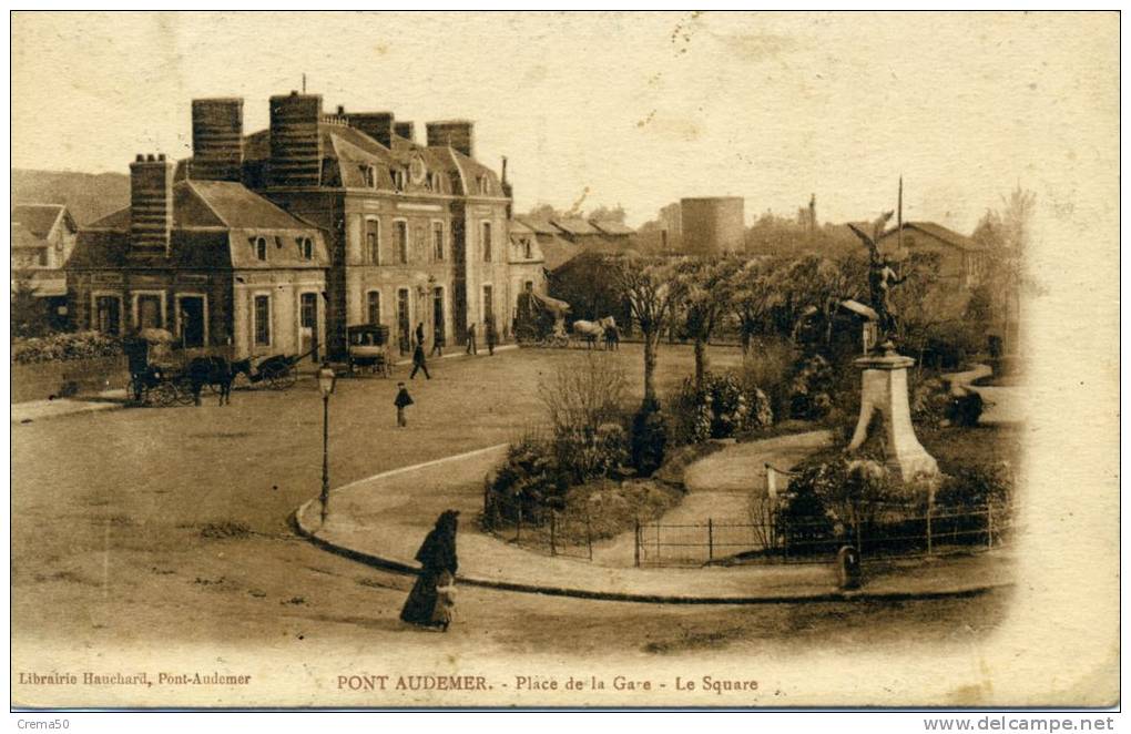 27 - PONT AUDEMER - Place De La Gare, Le Square - Pont Audemer