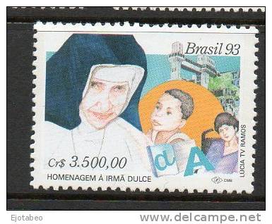 142 BRASIL 1993- "Homenaje A La Hermana Irma Dulce" - Neufs