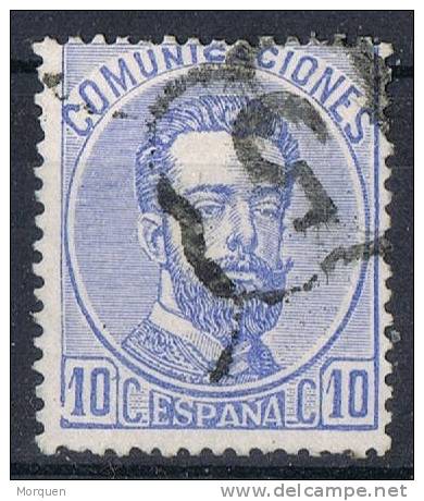 Sello 10 Cts Amadeo 1872, Araña 5 De GRANADA, VARIEDAD Num 121  º - Usados