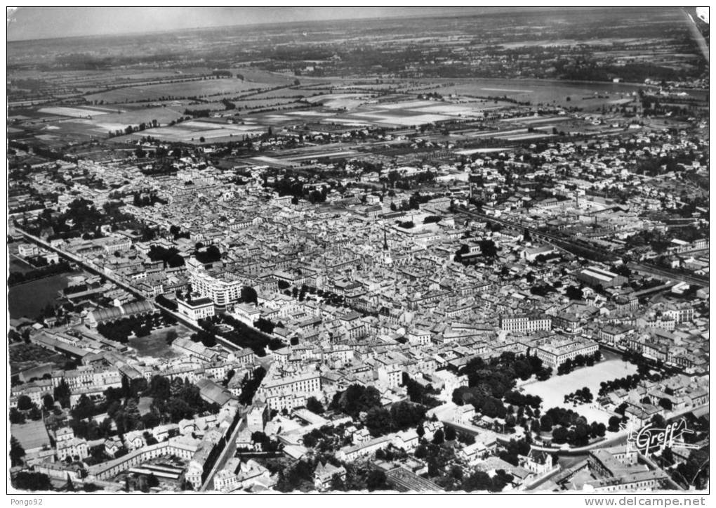 Cpsm VILLEFRANCHE SUR SAONE En 1955, Vue Aérienne  (16.24) - Villefranche-sur-Saone