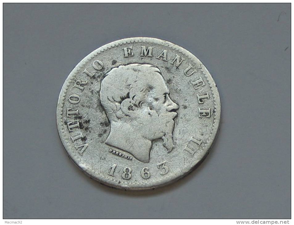 1 Lira - Lire 1863 - ITALIE - Victor Emanuele II - Regno D'Italia. - 1861-1878 : Victor Emmanuel II