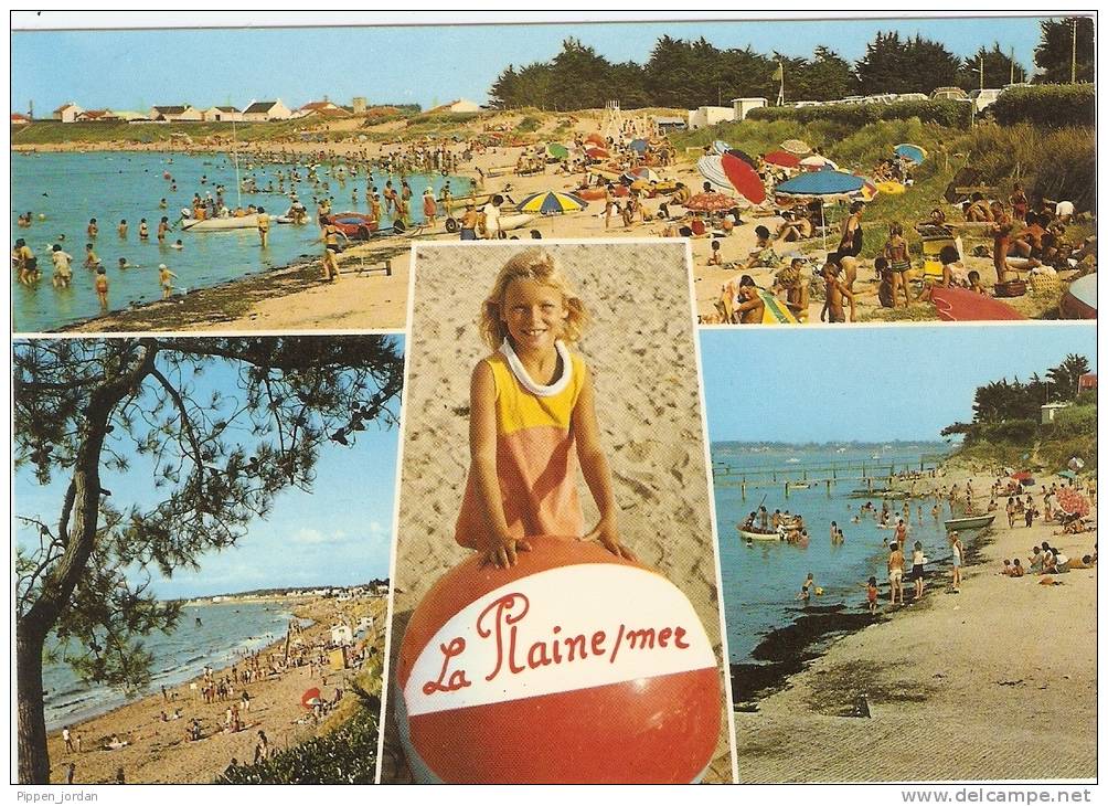 44   La Plaine  Sur Mer   *CPSM Multivues * - La-Plaine-sur-Mer