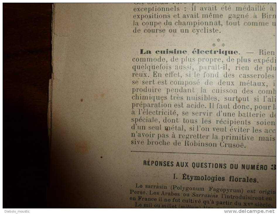 1895   Le Petit Français Illustré :  Le Collège Anglais De HARROW; Les Dangers De La Cuisson électrique - 1850 - 1899