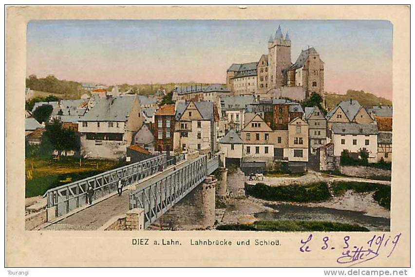 Avr13 291 : Diez A. Lahn.  -  Lahnbrücke Und Schloss - Diez