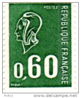 0.60 C Marianne De Bequet Roulette N° 1815 B Numéro Rouge - Rollen