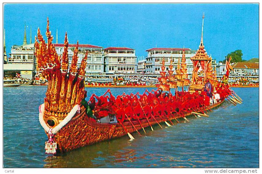 BANGKOK - THAILAND - The Nakaraj Barge In A Procession (Phatana Ltd, N° 616) - Thaïlande