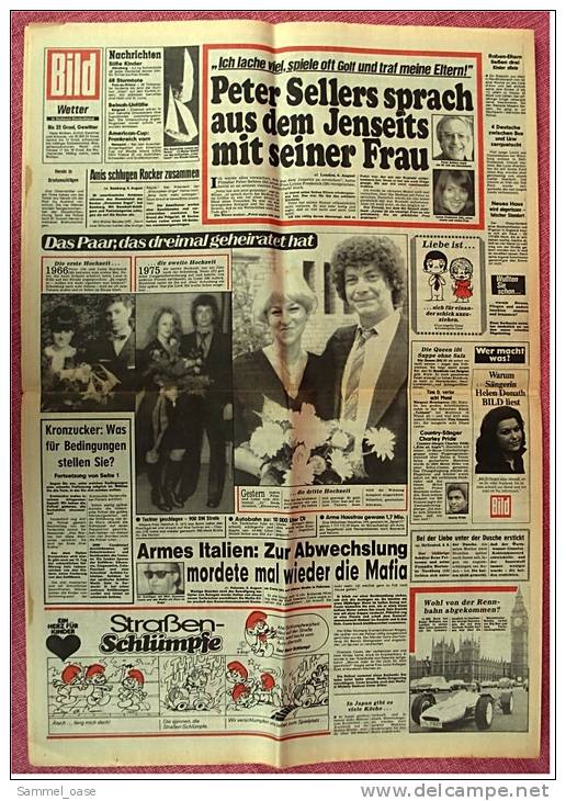 BILD-Zeitung Vom 8.8. 1980 Mit : CDU-Politiker Todenhöfer Von Sowjet-Raketen Beschossen - Autres & Non Classés