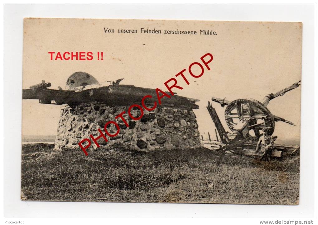 MOULIN A VENT-WINDMUEHLE-BEVERLO-??-CARTE Imprimee Allemande-Guerre-14-18-1WK-BELGIEN-BELGIQUE-Feldpost- - Beringen