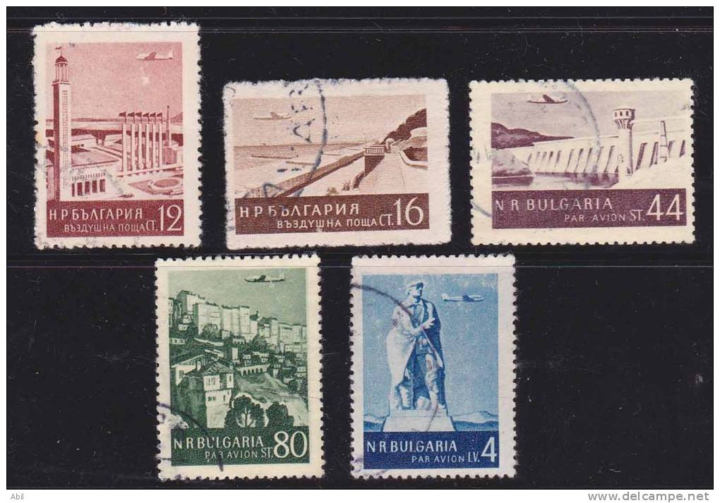 Bulgarie 1954 N°Y.T. :  PA. 61,62,65,67 Et 69 Obl. - Airmail