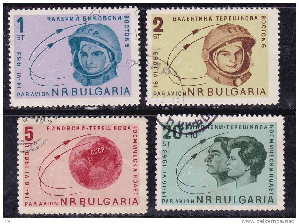 Bulgarie 1963 N°Y.T. :  PA. 98 à 101 Obl. - Poste Aérienne